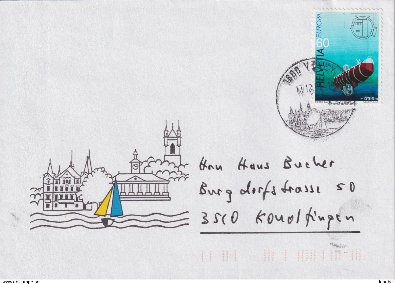 Sonderbrief  "Vevey"       1994 - Storia Postale