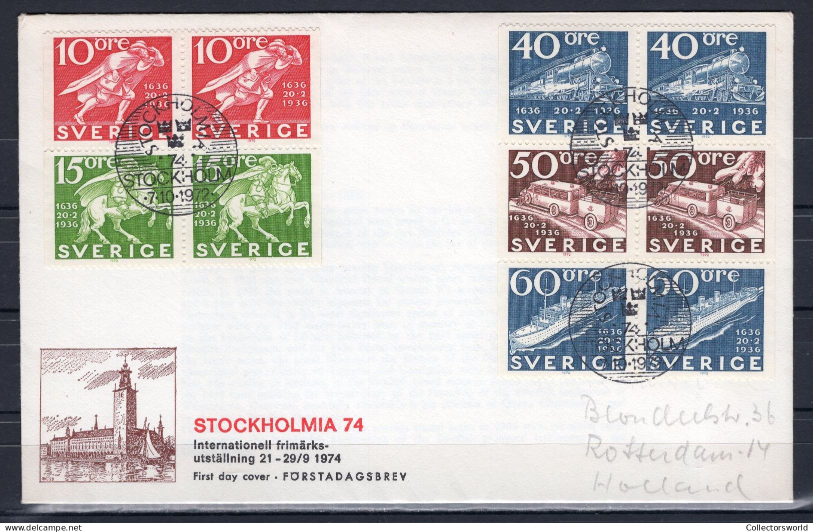 Sweden 1974 FDC Stockholmia With Complete Booklet 1972 - FDC