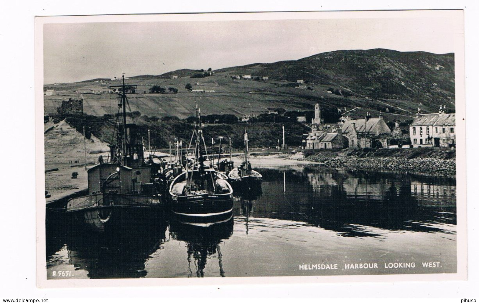 UK-4053  HELMSDALE : Harbour Looking West - Sutherland