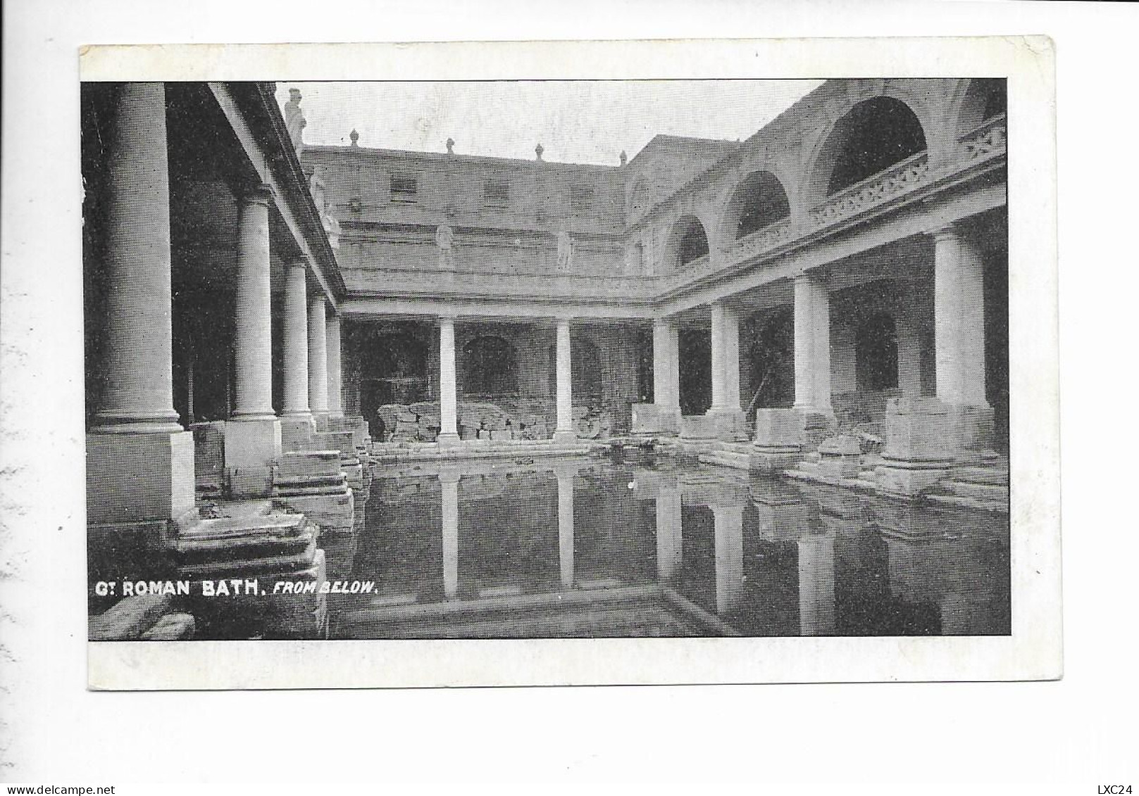 Gt ROMAN BATH. FROM BELOW. - Bath