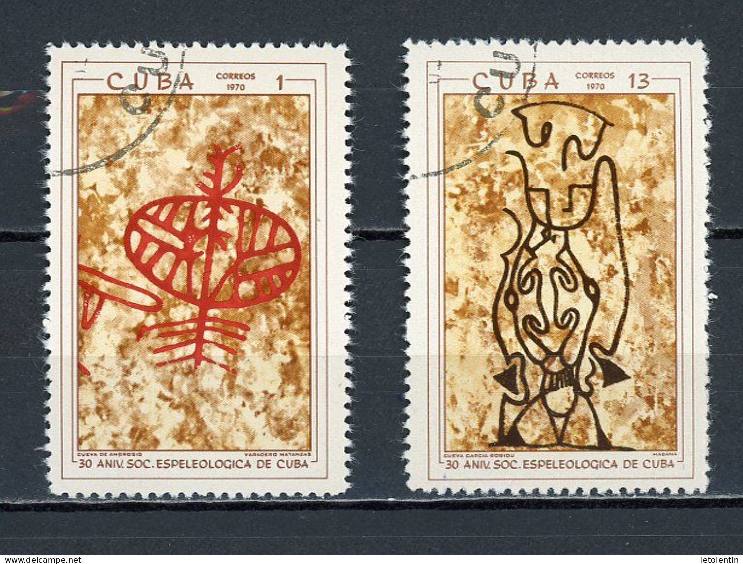 CUBA -  SPÉLÉO  N°Yt 1383+1388 Obli. - Gebraucht