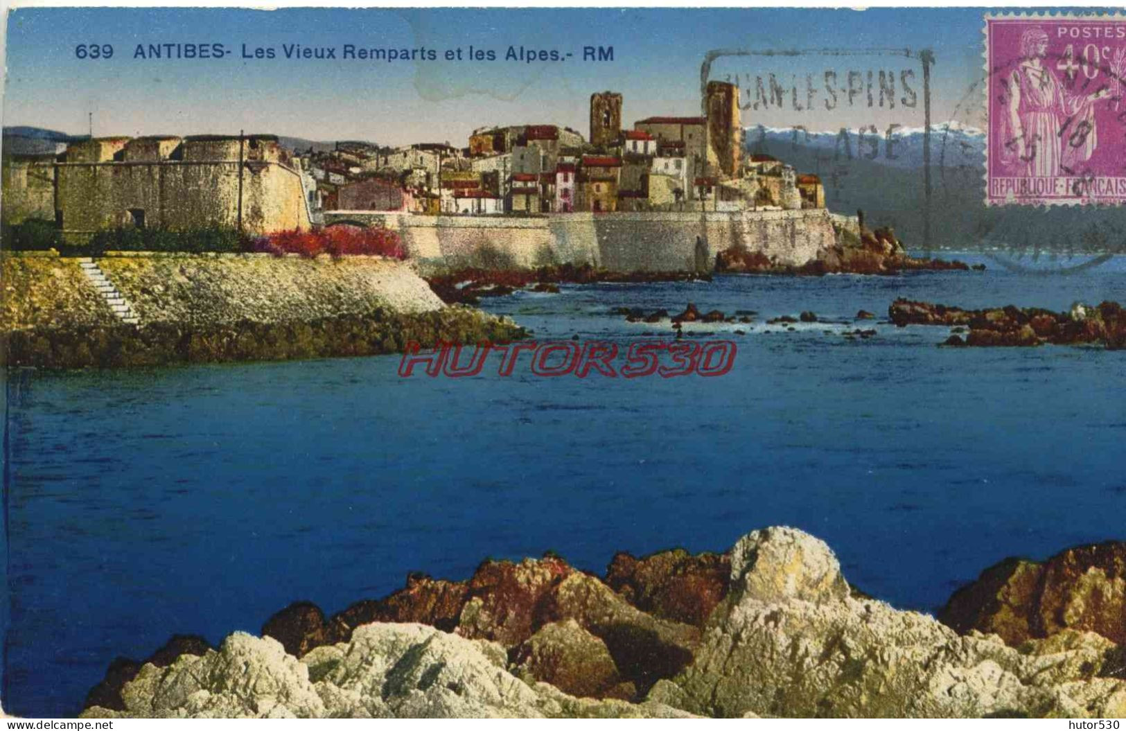 CPA ANTIBES - LES VIEUX REMPARTS - Antibes - Les Remparts