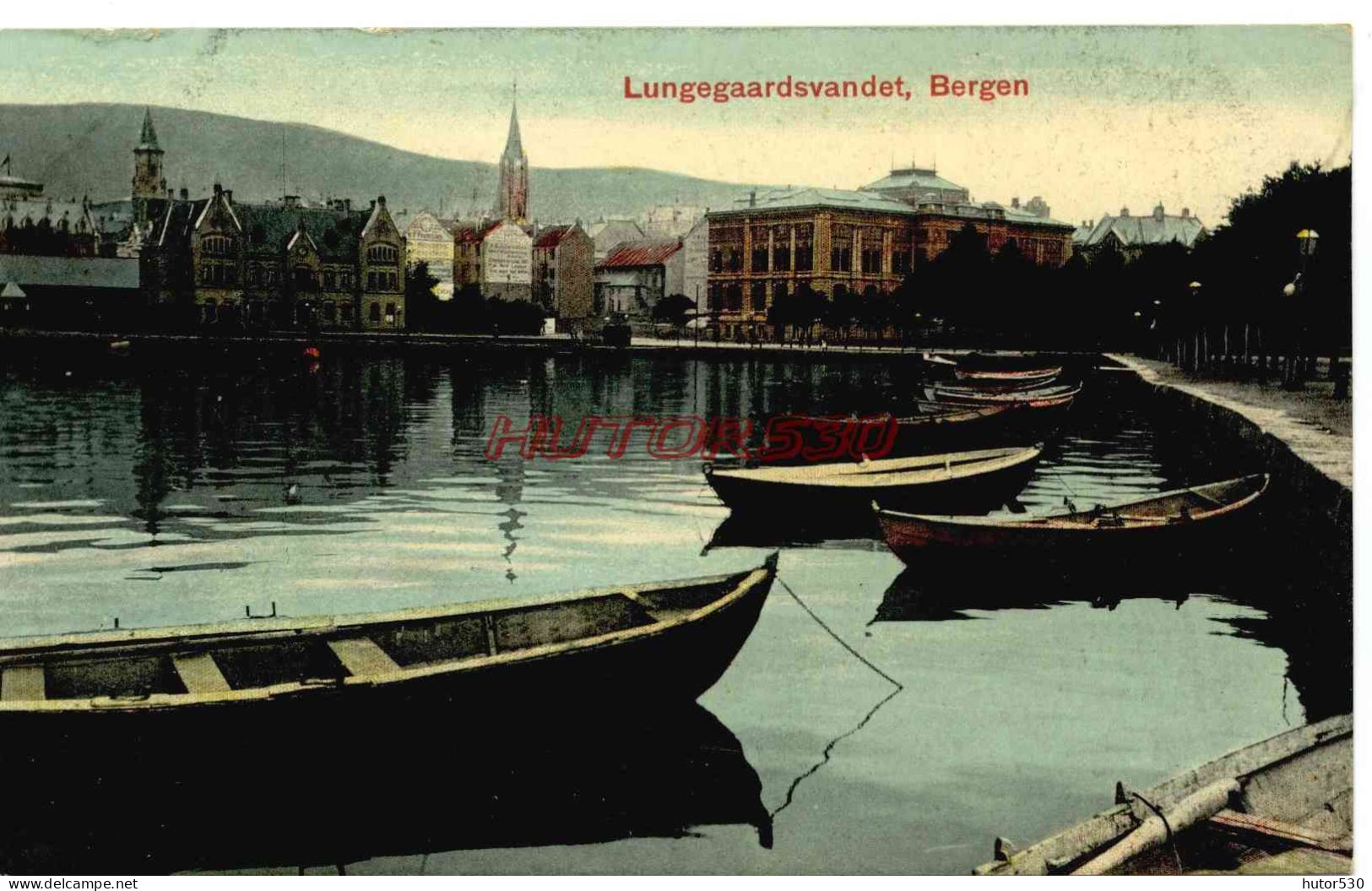 CPA BERGEN - LUNGEGAARDSVANDET - Bergen