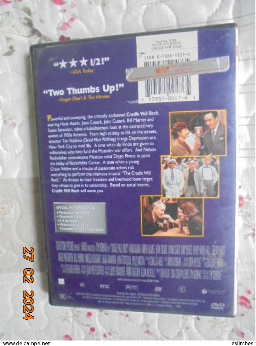 Cradle Will Rock [DVD] [Region 1] [US Import] [NTSC] Tim Robbins - Drame