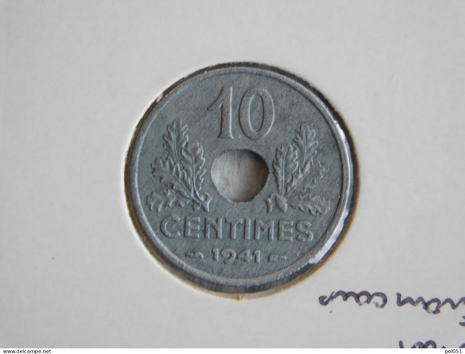 France 10 Centimes 1941  ÉTAT FRANÇAIS, GRAND MODULE (373) - 10 Centimes