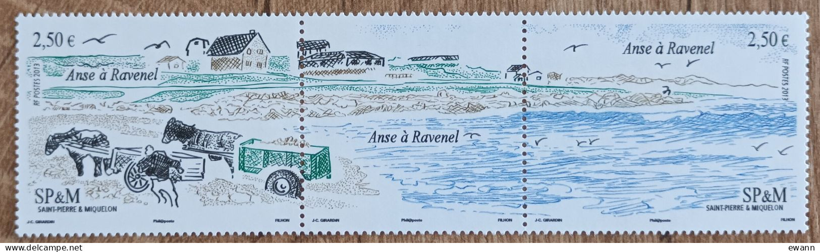 Saint Pierre Et Miquelon - YT N°1093, 1094 - Anse à Ravenel - 2013 - Neuf - Unused Stamps