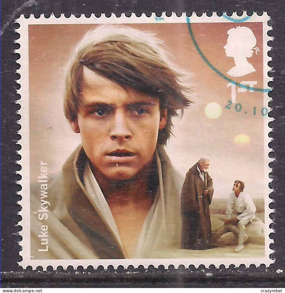 GB 2015 QE2 1st Star Wars Luke Skywalker Ex Fdc SG 3766 ( A12 ) - Gebraucht