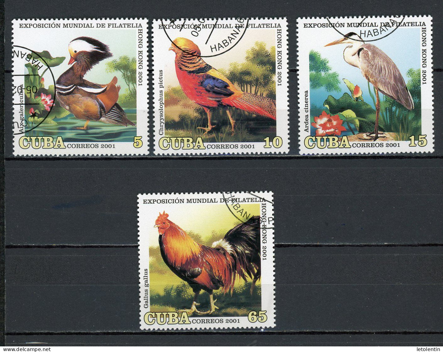 CUBA -  OISEAUX  N°Yt 3912/3915 Obli. - Oblitérés