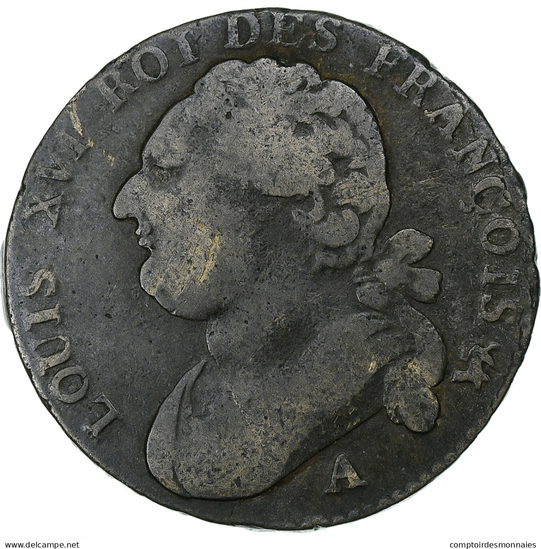 France, Louis XVI, 12 Deniers, 1793 / AN 5, Paris, Cuivre, TB+, Gadoury:15 - Autres & Non Classés