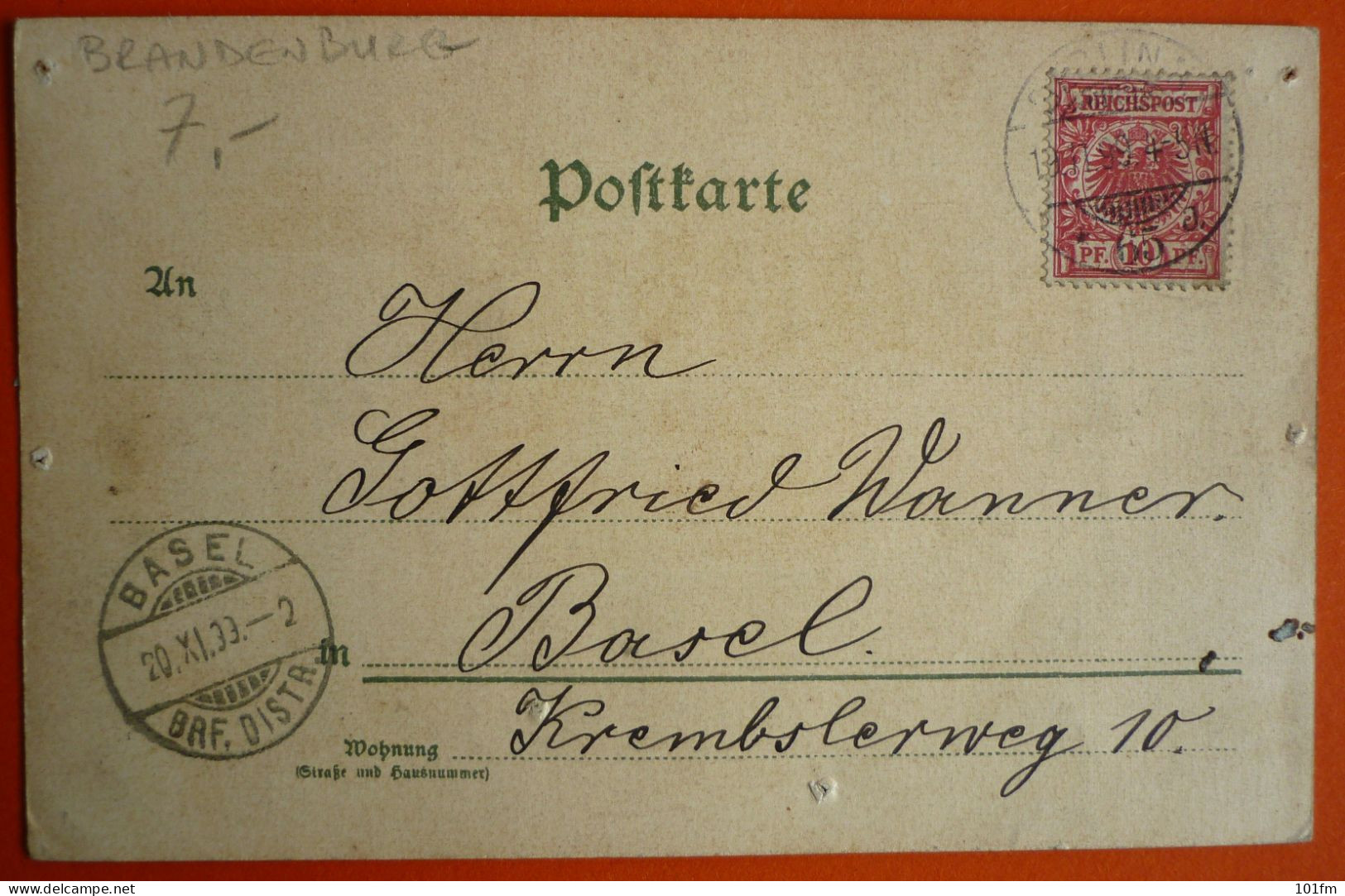 GERMANY - GRUSS AUS BERLIN, BRANDENBURGER THOR , OLD LITHO 1899 - Brandenburger Deur