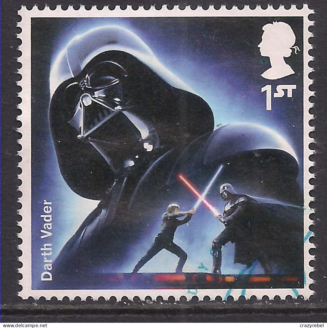 GB 2015 QE2 1st Star Wars Darth Vader Ex Fdc SG 3758 ( A156  ) - Gebruikt