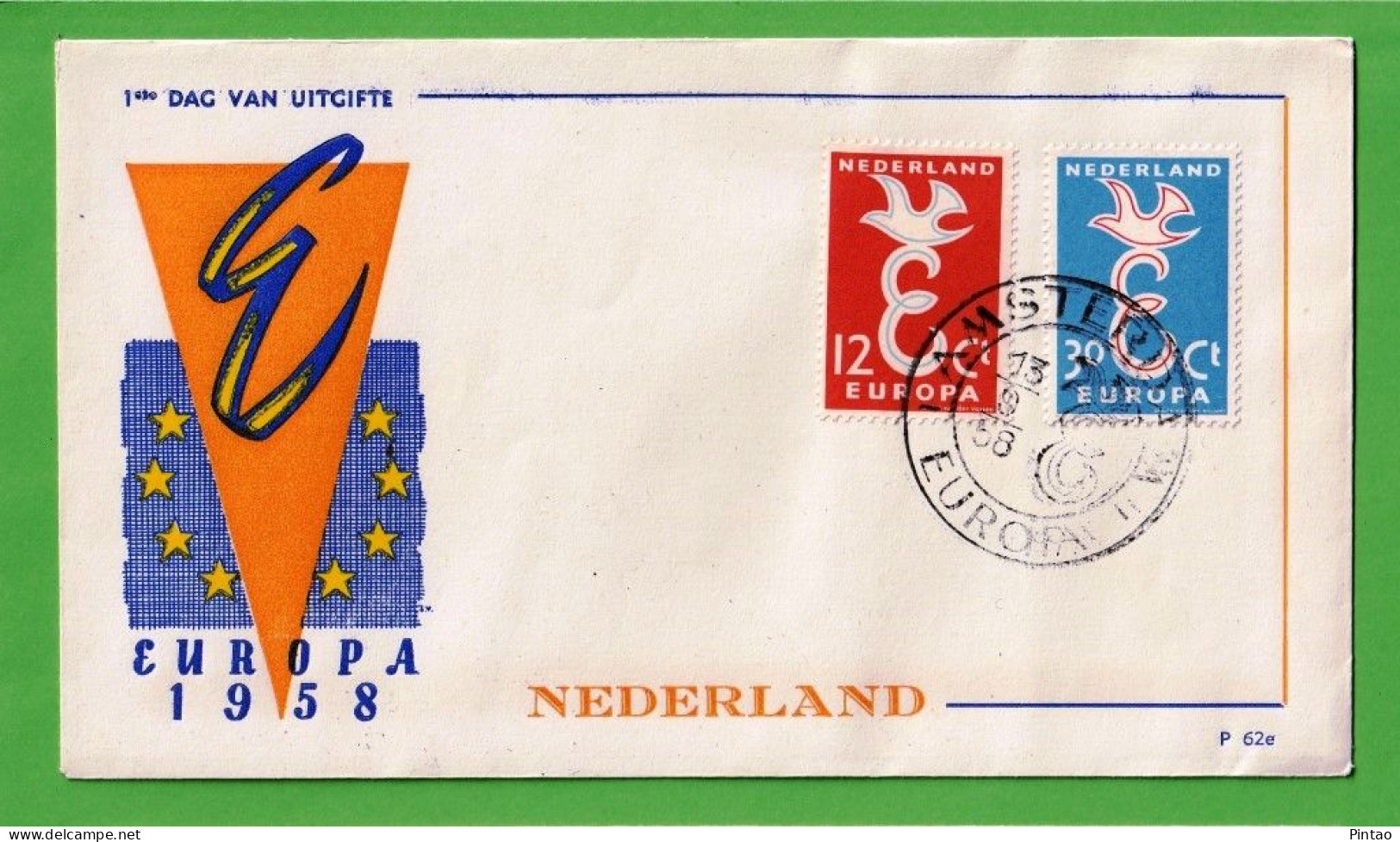 FDC1043- HOLANDA 1958- FDC (EUROPA CEPT) - 1958