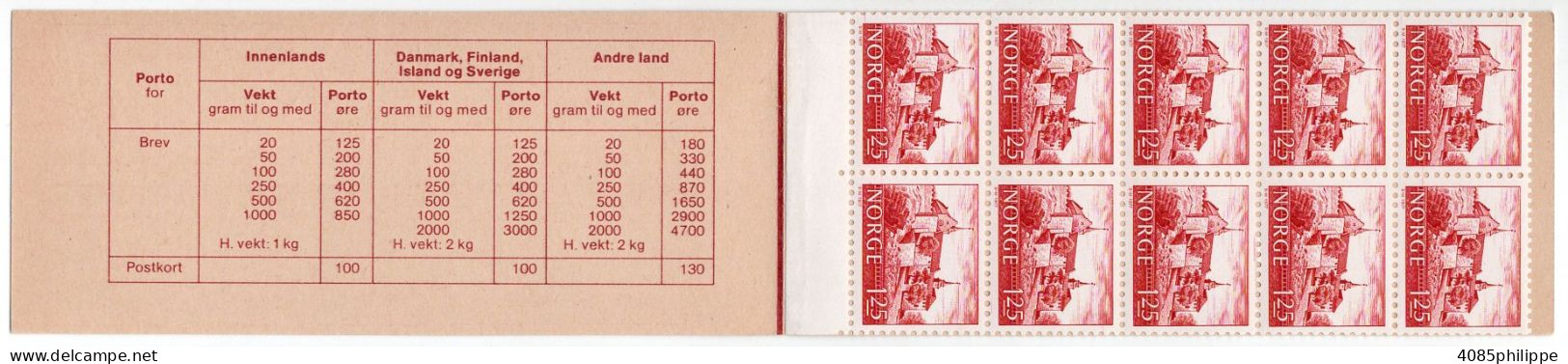 Norvège Timbre-poste N°695** En Carnet TB - Booklets