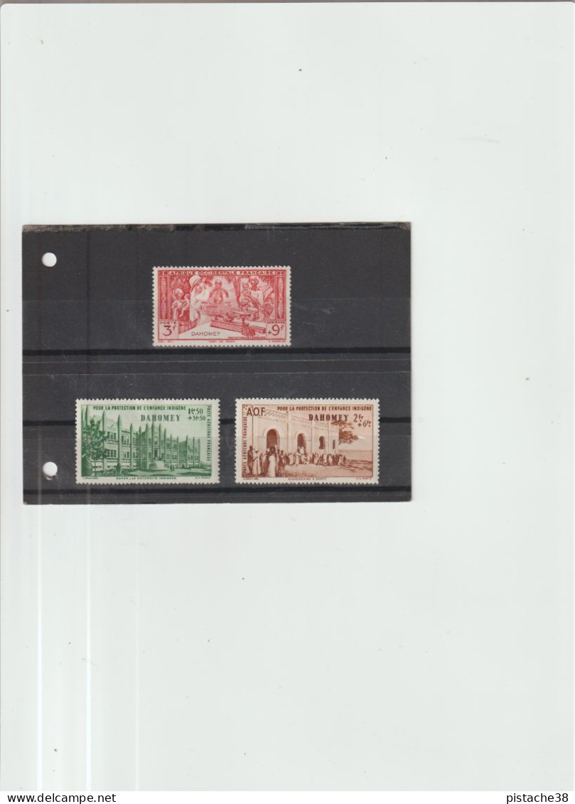 DAHOMEY N° 6/8, Protection De L'Enfance Indigène - Unused Stamps