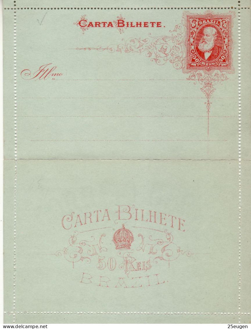 BRAZIL 1884 COVER LETTER UNUSED - Storia Postale