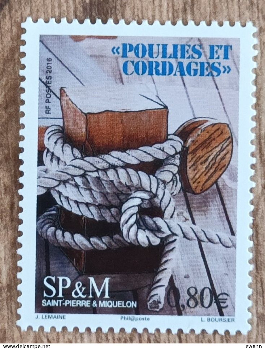 Saint Pierre Et Miquelon - YT N°1163 - Poulies Et Cordages - 2016 - Neuf - Neufs