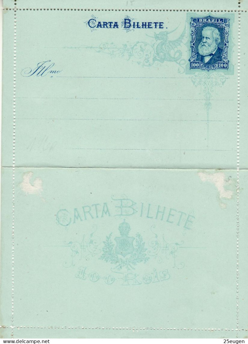 BRAZIL 1884 COVER LETTER UNUSED - Briefe U. Dokumente