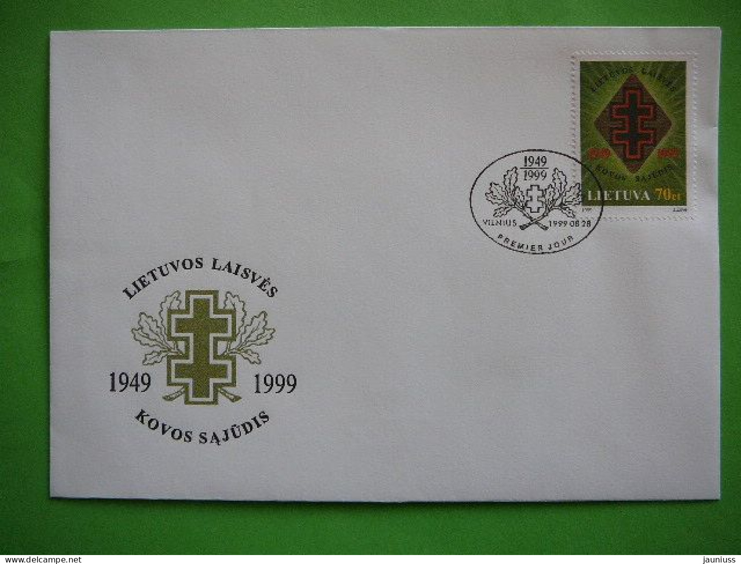 FDC - Lithuanian Freedom Fight Movement # Lietuva Litauen Lituanie Litouwen Lithuania 1999 #Mi.708 - Lituanie