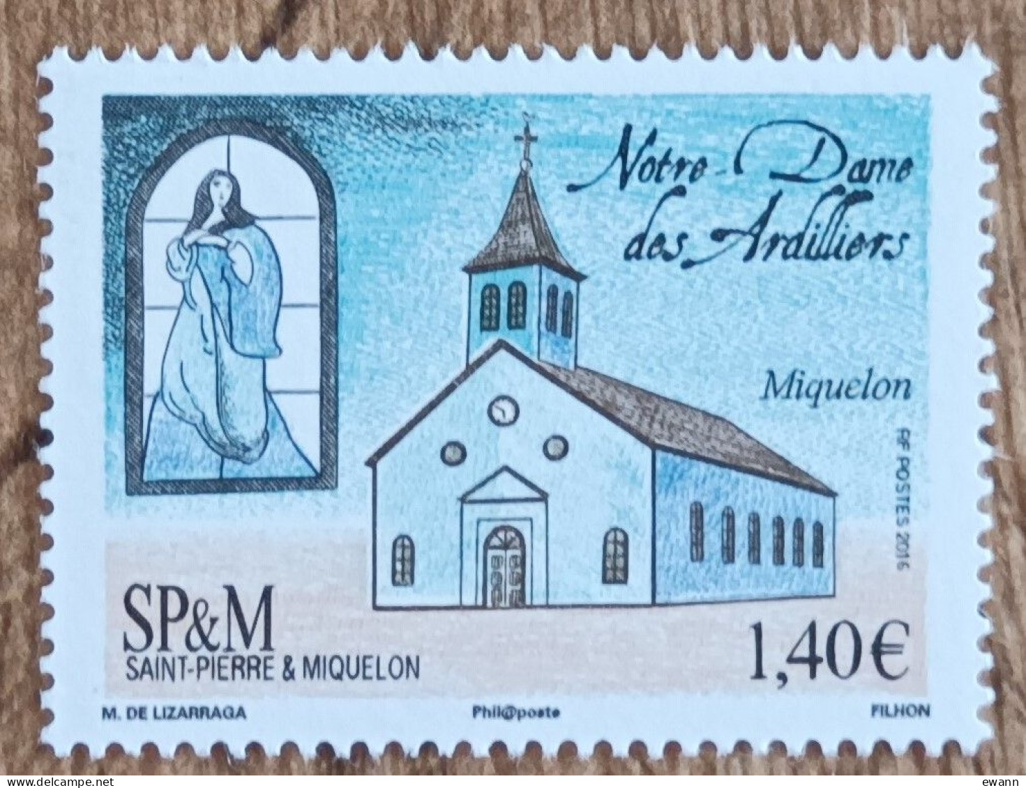 Saint Pierre Et Miquelon - YT N°1157 - Notre Dame Des Ardilliers - 2016 - Neuf - Unused Stamps