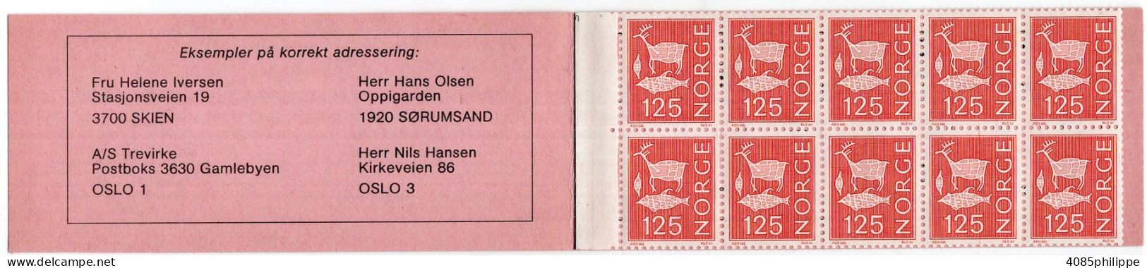 Norvège Timbre-poste N°653** En Carnet TB - Postzegelboekjes