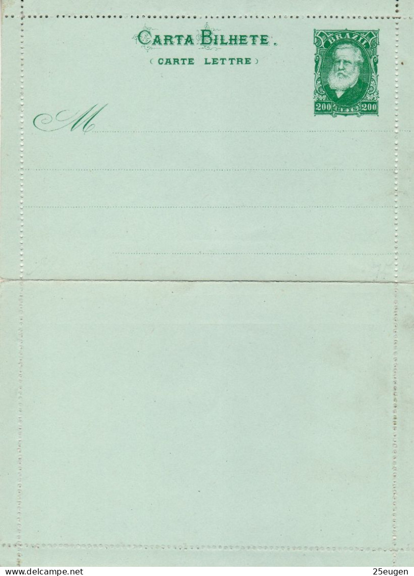 BRAZIL 1884 COVER LETTER UNUSED - Storia Postale