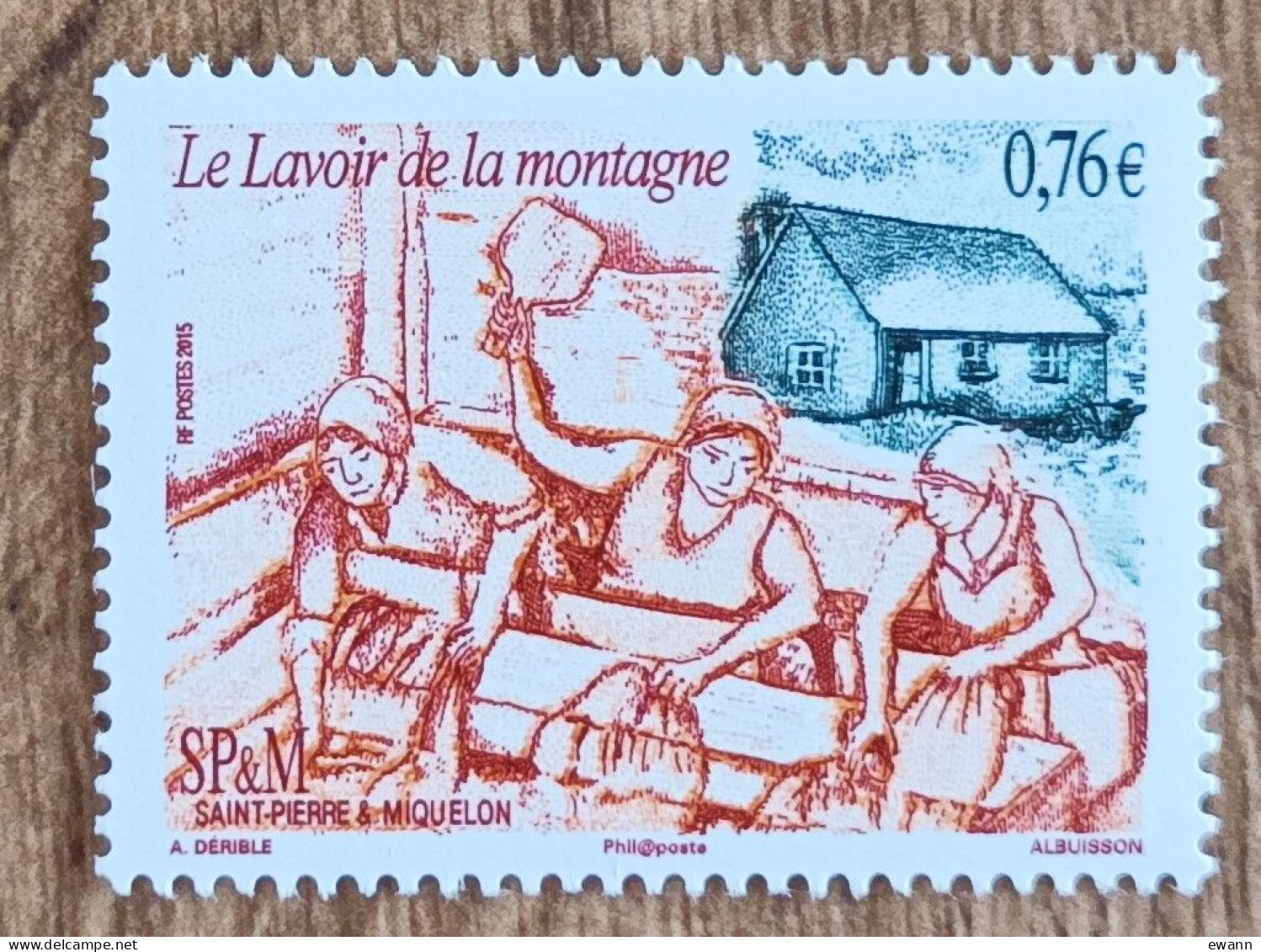 Saint Pierre Et Miquelon - YT N°1139 - Le Lavoir De La Montagne - 2015 - Neuf - Unused Stamps