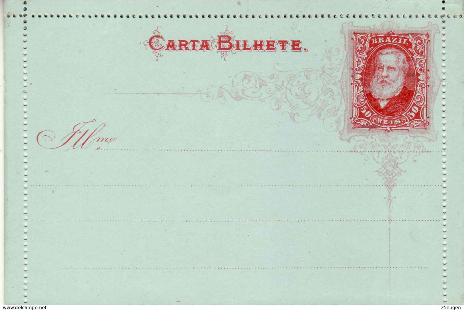 BRAZIL 1884 COVER LETTER UNUSED - Storia Postale