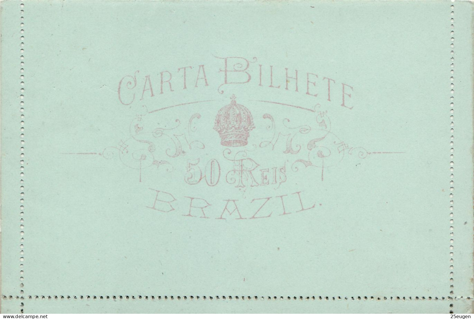 BRAZIL 1884 COVER LETTER UNUSED - Storia Postale