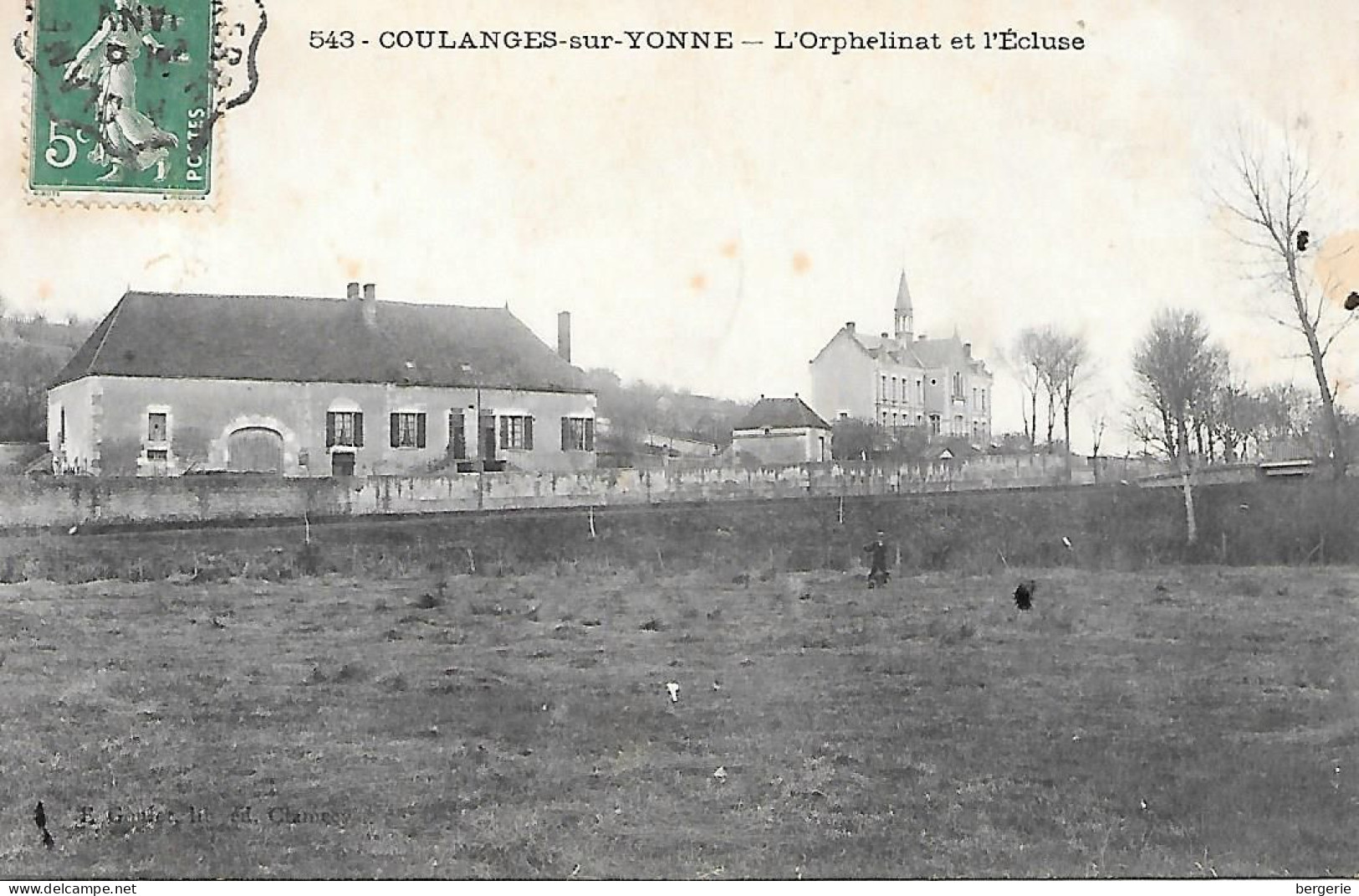 C/188                  89    Coulanges Sur Yonne    -    L'orphelinat & L'écluse - Coulanges Sur Yonne