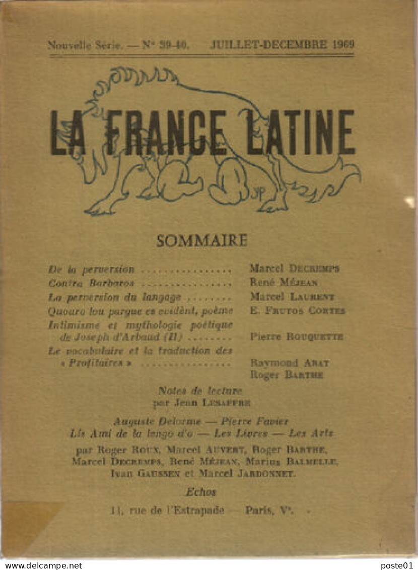 La France Latine N° 39-40 - Non Classificati