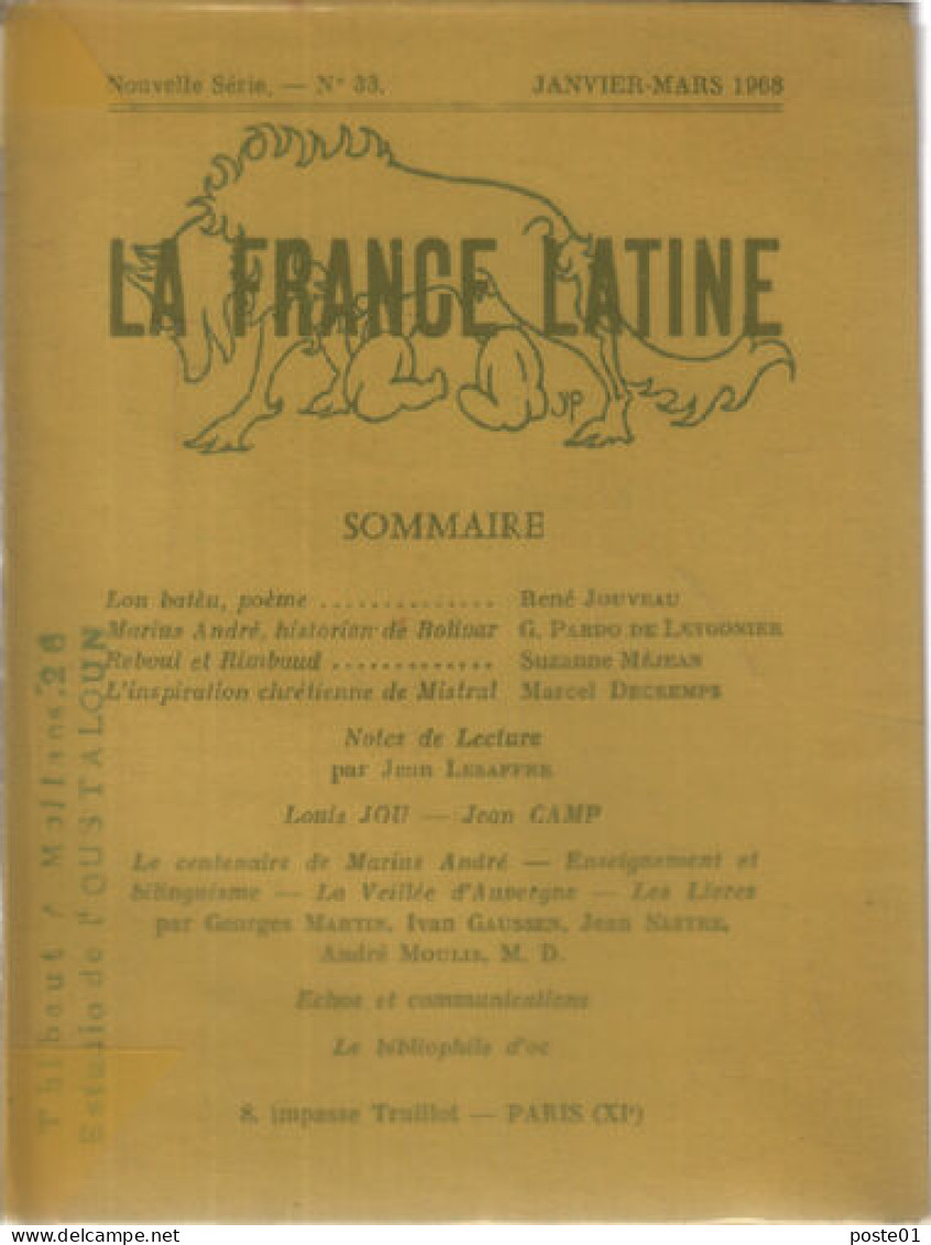 La France Latine N° 33 - Sin Clasificación