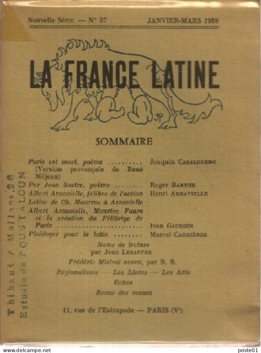 La France Latine N° 37 - Non Classificati