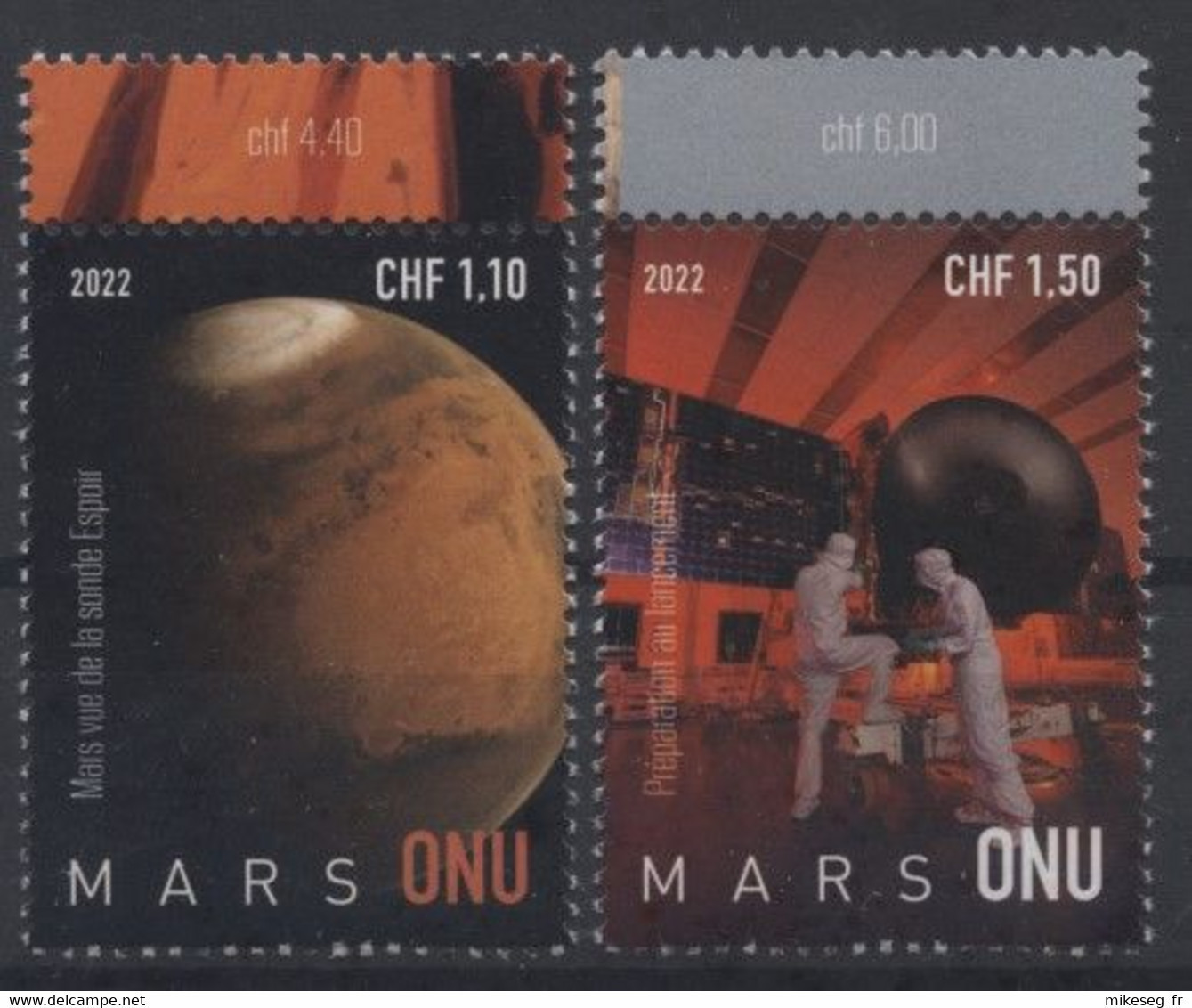 ONU Genève 2022 - "Planet Mars" ** - Unused Stamps