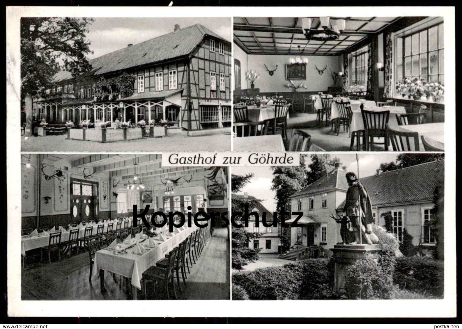 ÄLTERE POSTKARTE GASTHOF ZUR GÖHRDE EWALD SCHRÖDER ÜBER DAHLENBURG ELBTALAUE Dannenberg Hitzacker AK Postcard Cpa - Dannenberg