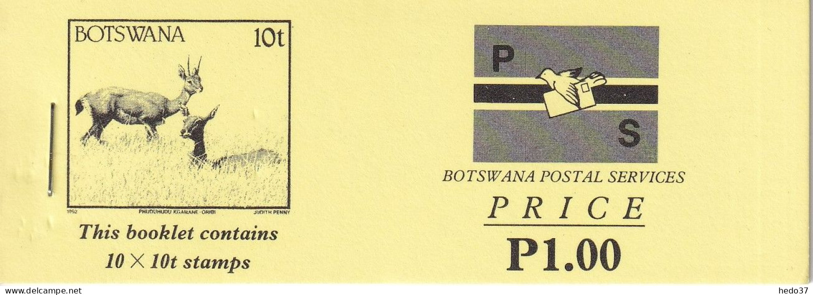 Bostwana N°665 - Oribis - Carnet De 10 Ex. - Neuf ** Sans Charnière - TB - Botswana (1966-...)