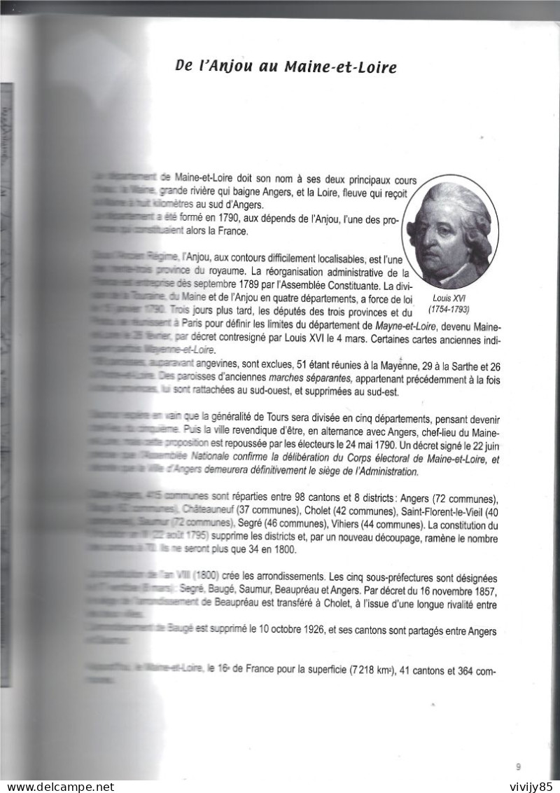 49 - Livre Illustré " Le Maine Et Loire D'autrefois "-ANGERS-SAUMUR-BAUGE-CHOLET-THOURS - Pays De Loire