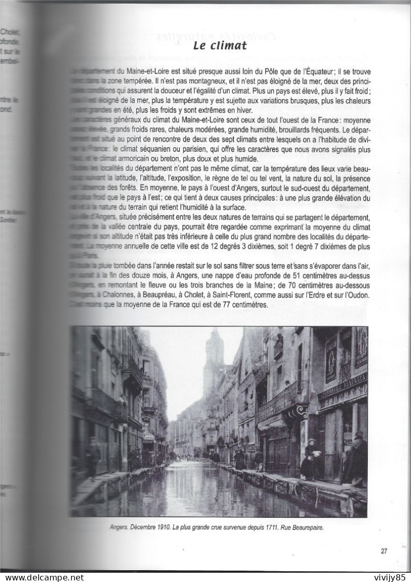 49 - Livre Illustré " Le Maine Et Loire D'autrefois "-ANGERS-SAUMUR-BAUGE-CHOLET-THOURS - Pays De Loire