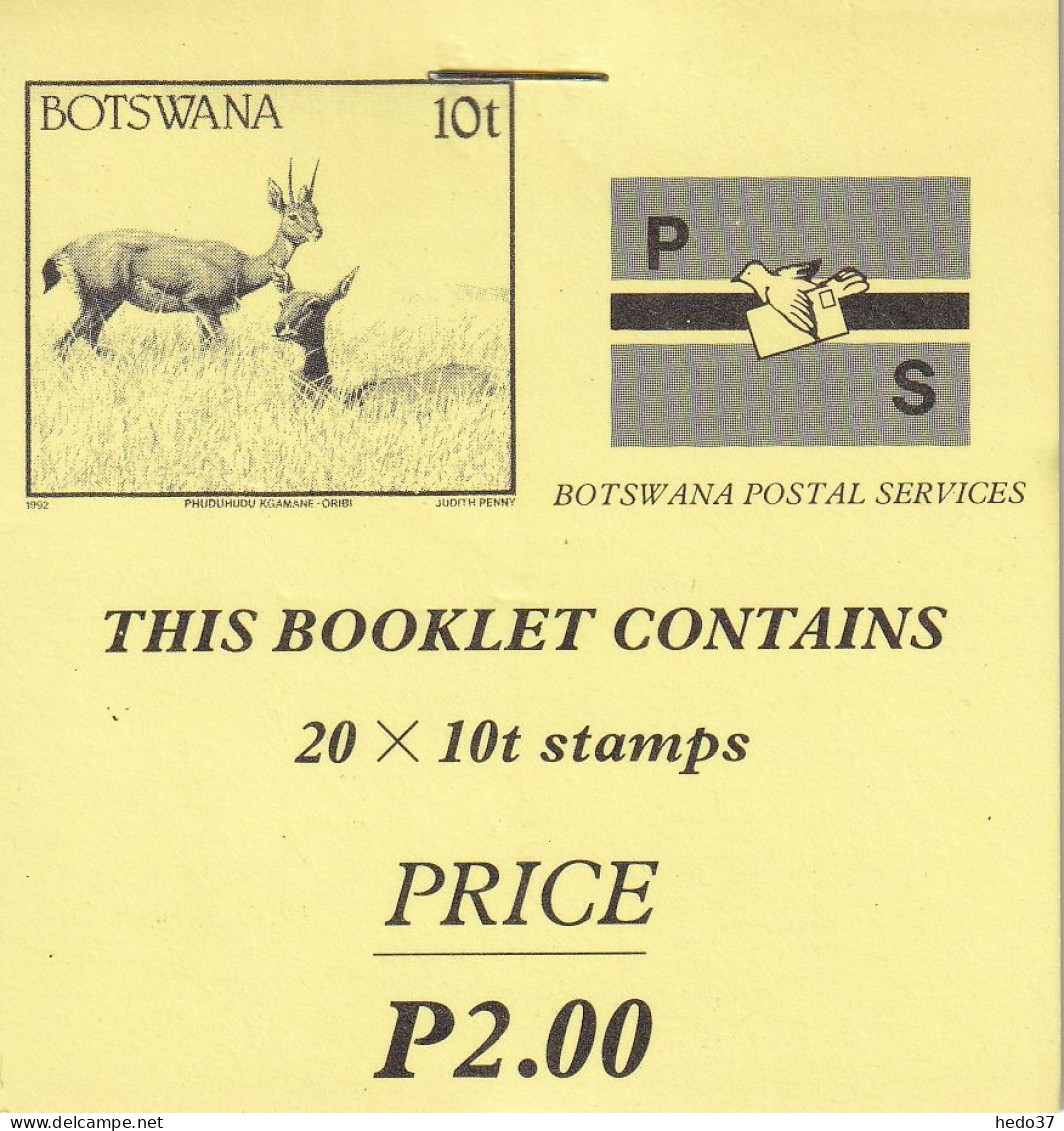 Bostwana N°665 - Oribis - Carnet De 20 Ex. - Neuf ** Sans Charnière - TB - Botswana (1966-...)