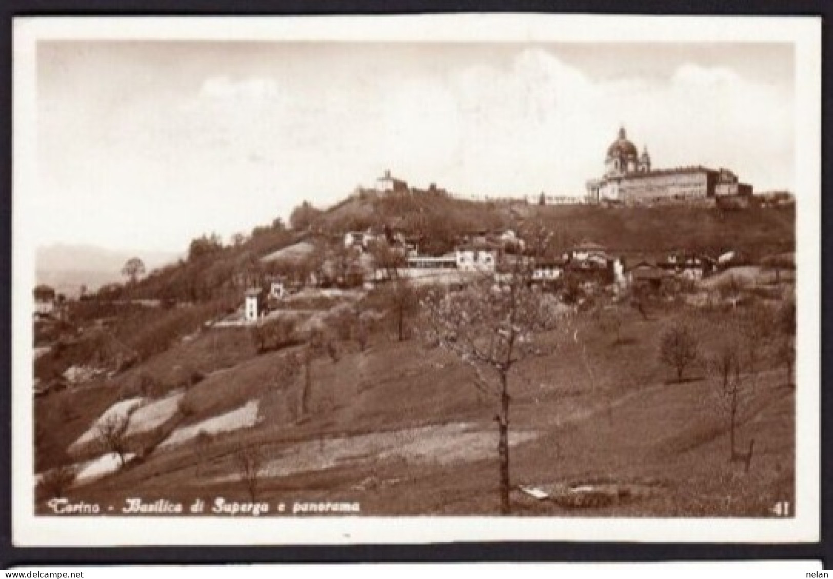 TORINO - BASILICA DI SUPERGA E PANORAMA - F.P. - Mehransichten, Panoramakarten