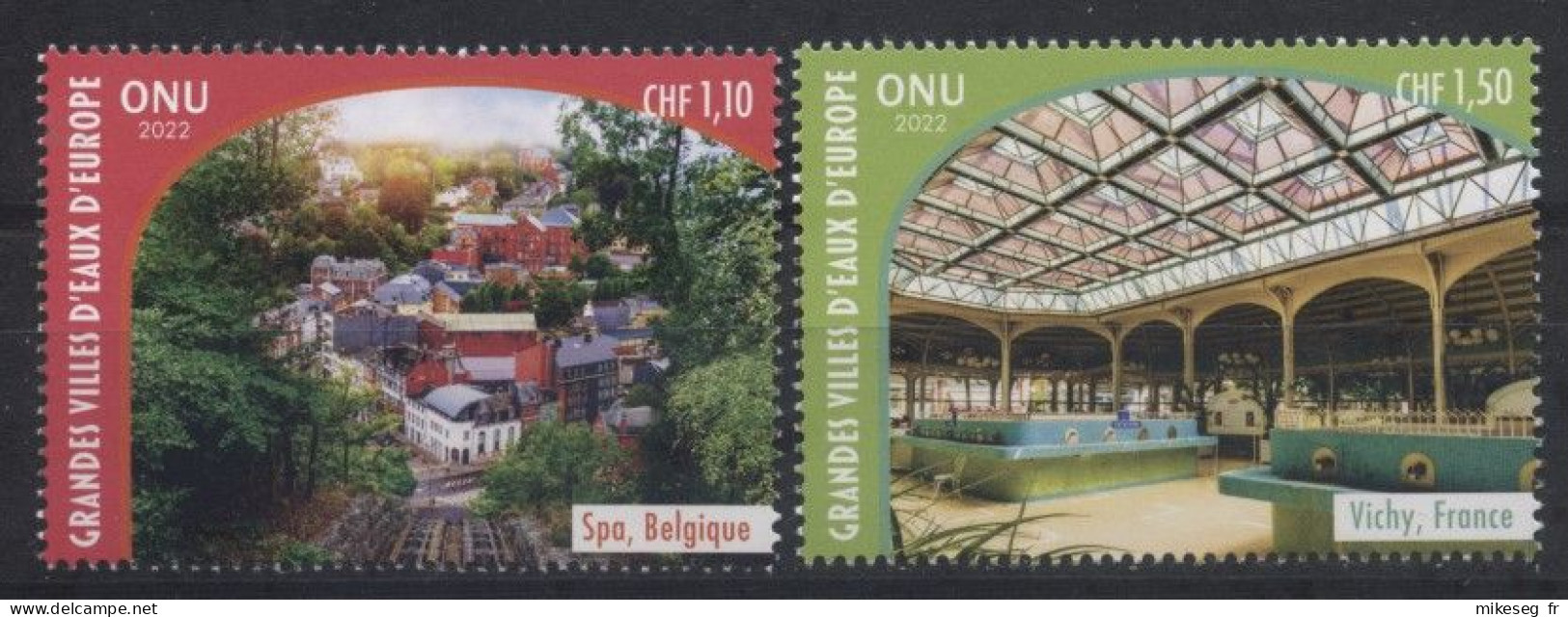 ONU Genève 2022 - Patrimoine Mondial "Spa Town" Détachés De Feuilles (différents Des Carnets) ** - Unused Stamps