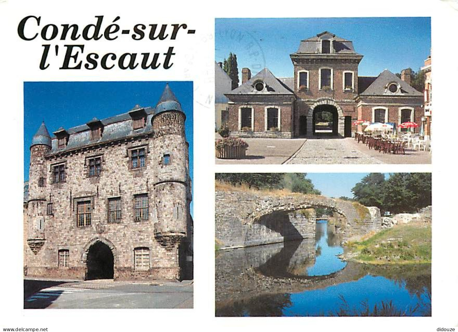 59 - Condé Sur Escaut - Multivues - L'Hôtel De Bailleul - La Porte Vautourneux - Les Remparts - CPM - Voir Scans Recto-V - Conde Sur Escaut