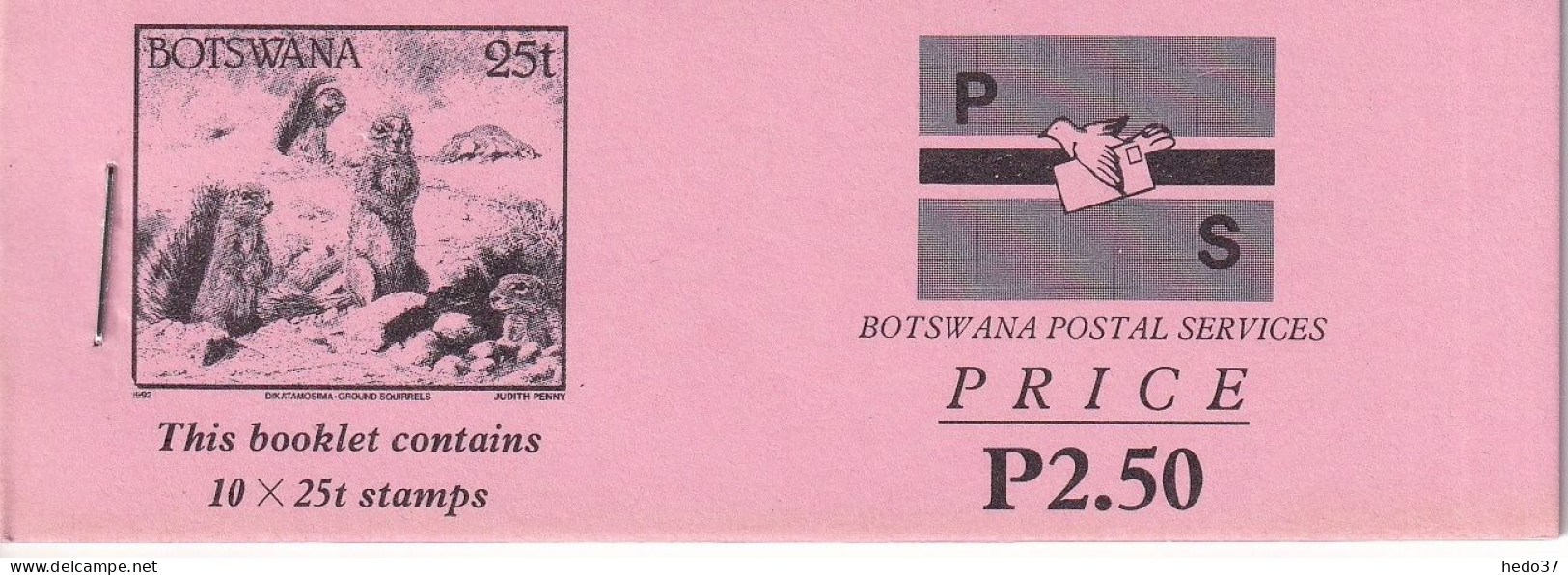 Bostwana N°669 - Ecureuils - Carnet De 10 Ex. - Neuf ** Sans Charnière - TB - Botswana (1966-...)