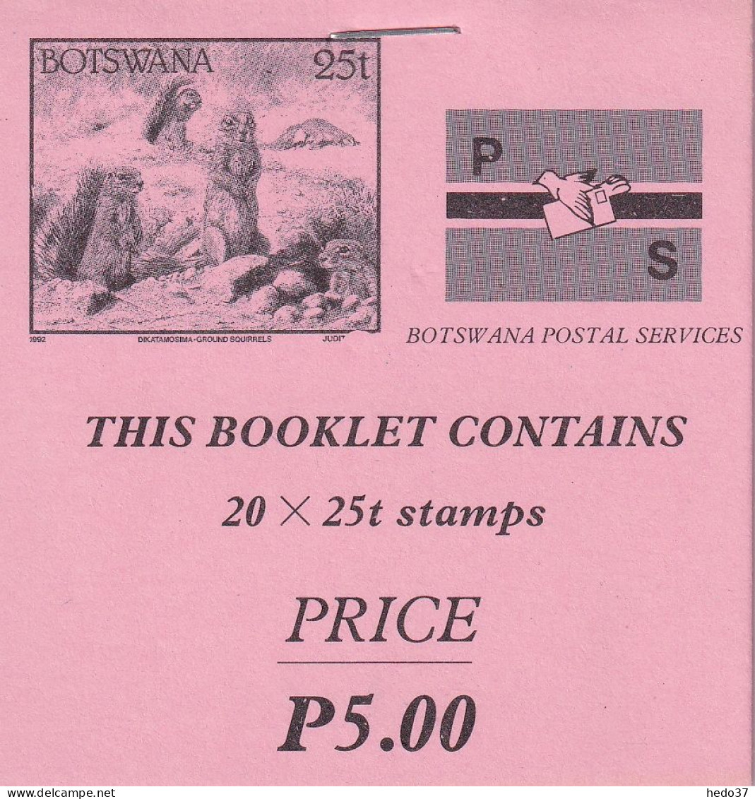 Bostwana N°669 - Ecureuils - Carnet De 20 Ex. - Neuf ** Sans Charnière - TB - Botswana (1966-...)