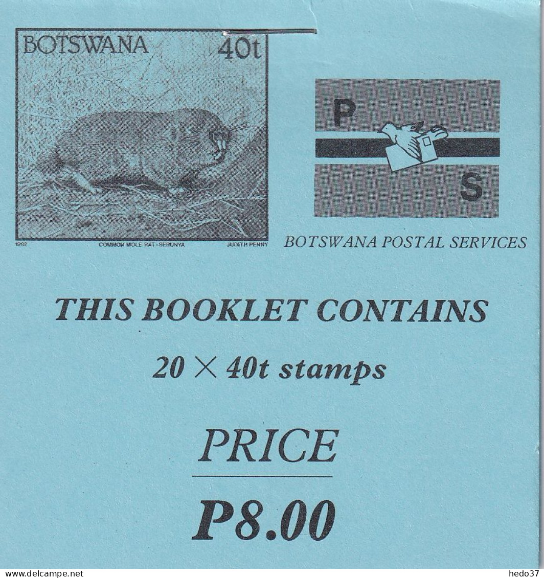 Bostwana N°671 - Rat Taupe - Carnet De 20 Ex. - Neuf ** Sans Charnière - TB - Botswana (1966-...)