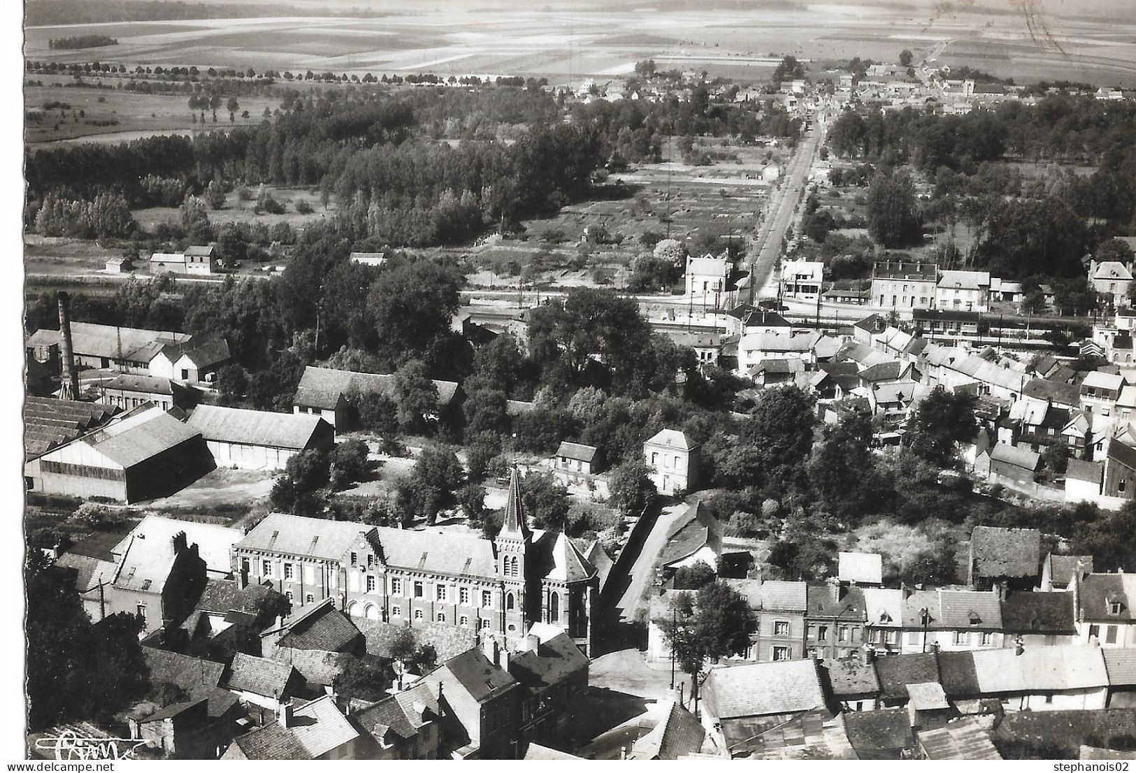 Picquigny.Vue Aérienne - Picquigny