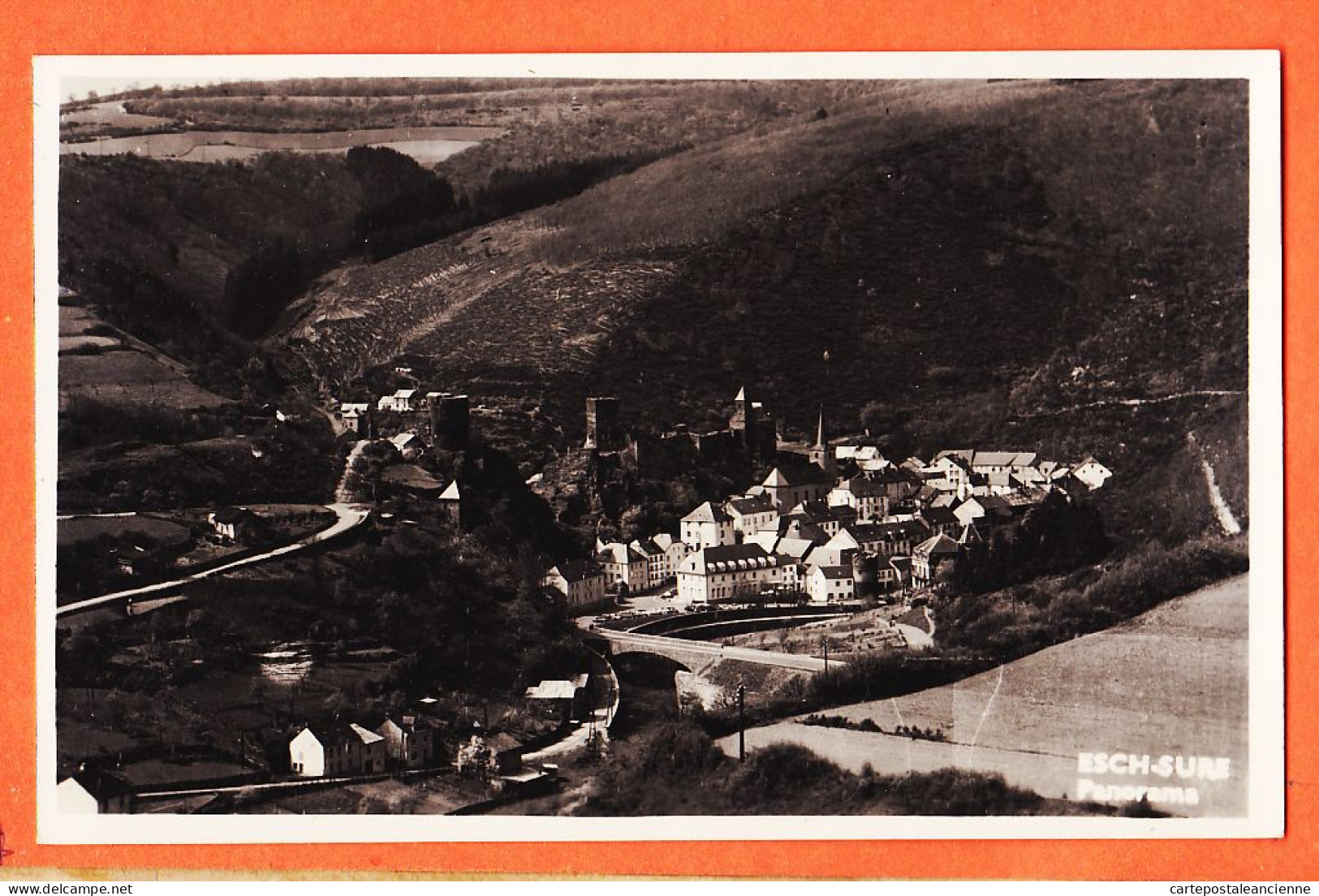 18040 / ESCH-sur-SURE Luxembourg Panorama Vue Village 1940s Photo-Bromure Nic. SIBENALER - Esch-sur-Sure