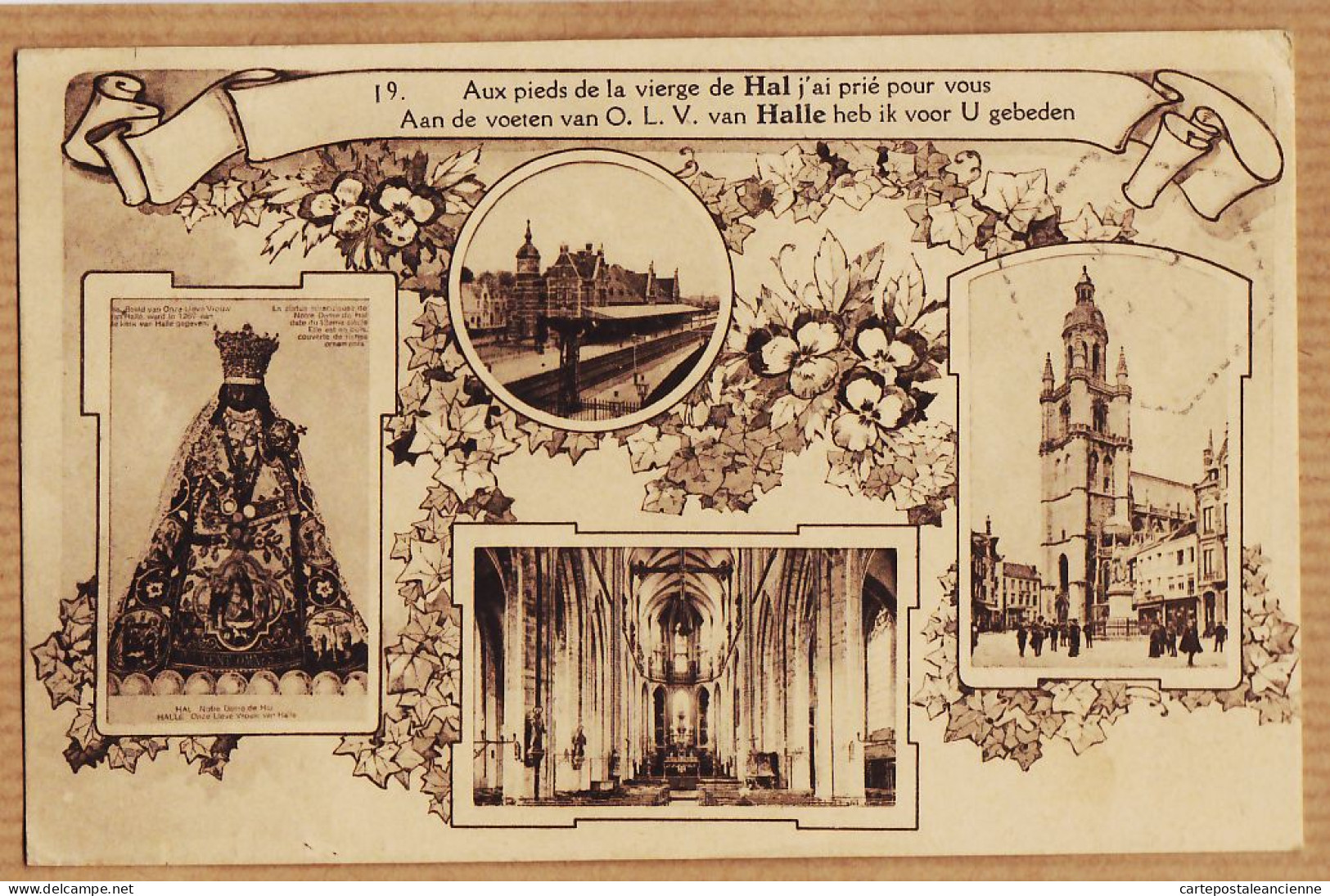 18084 / HAL Flandres Brabant Vierge HALLE Aan De Voeten Van O.L.V 1929 à PRINSAC La Combe St-Etienne-Boulogne Ardèche - Halle