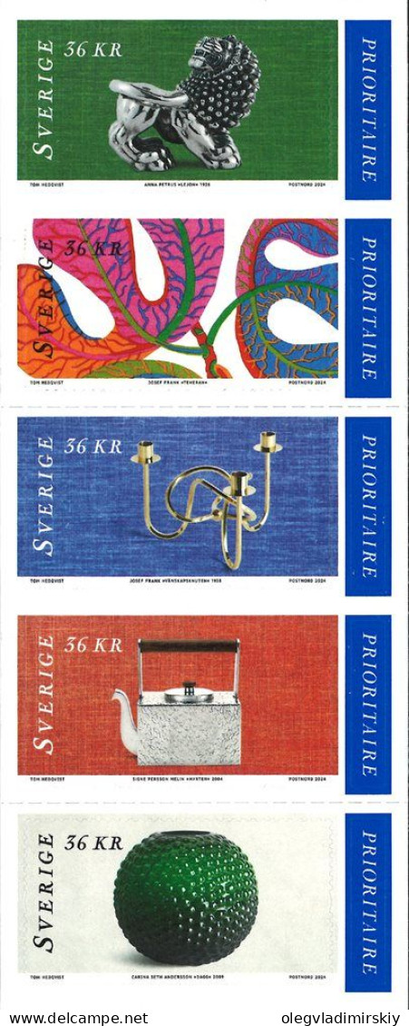 Sweden Suède Suède 2024 Classic Design Set Of 5 Stamps In Booklet MNH - 1981-..