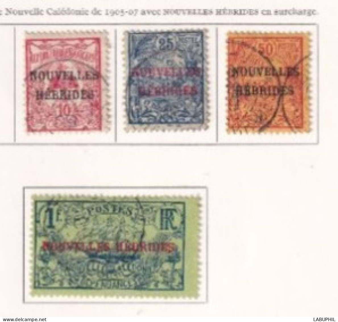 NOUVELLES HEBRIDES Dispersion D'une Collection Oblitéré Et Mlh  1908 - Usados