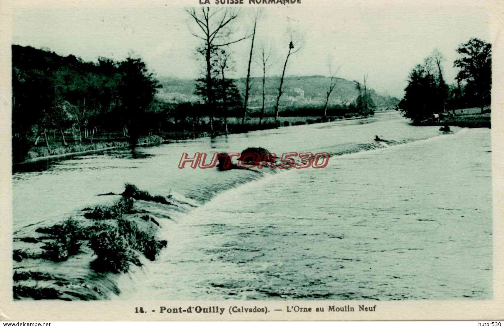 CPA PONT D'OUILLY - (CALVADOS) - L'ORNE AU MOULIN NEUF - Pont D'Ouilly